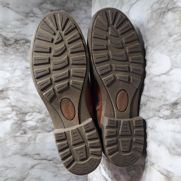 Earth Origins By Earth Women's Paris Ankle Boots Suede Leather Brown Size 9W - Picture 9 of 16